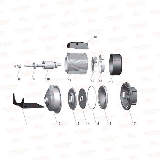 Leo Group AMSm210/1,5 Electric Surface Water Pump Centrifugal 2hp Single-Phase