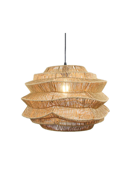 Liberta Bambusa Deckenleuchte mit Seil 48x48x32cm