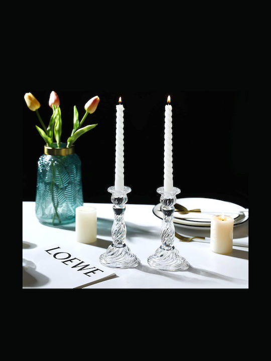 ecarla Kerzenhalter Glas