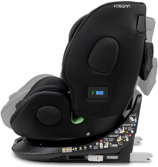 Osann One 360 Καθισματάκι Αυτοκινήτου i-Size με Isofix All Black 0-36 kg