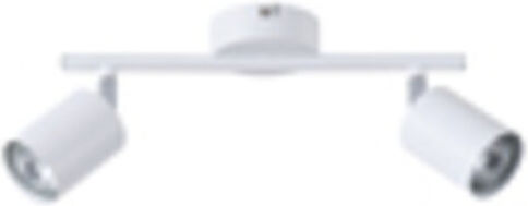 Eurolamp Double Spot with Socket GU10 in White Color