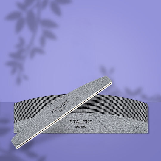 Staleks 25 Nail Files Curved 80/100 Grit Nfs-40-80/100-25