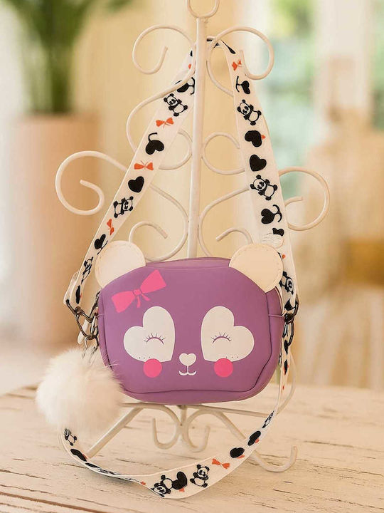 Kinder Tasche Umhängetasche Lila 17x13x5cm