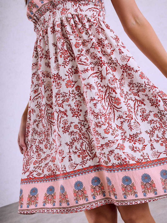 Celestino Damenkleid Mini Blumen Rosa