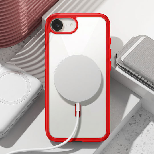 Zanaé Magsafe Case Iphone 16e Flexible Contour Raised Camera Red