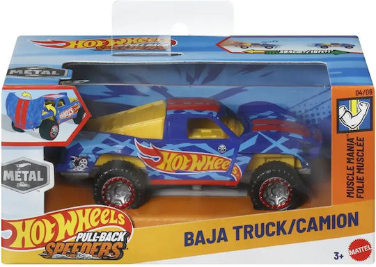 Hot Wheels Αυτοκινητάκι 1:43 Pull Back