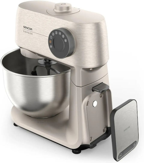 Sencor Küchenmaschine 1500W mit Rostfreiem Schüssel 5,5l Weiße