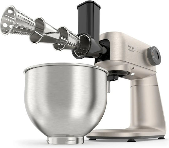 Sencor Küchenmaschine 1500W mit Rostfreiem Schüssel 5,5l Weiße