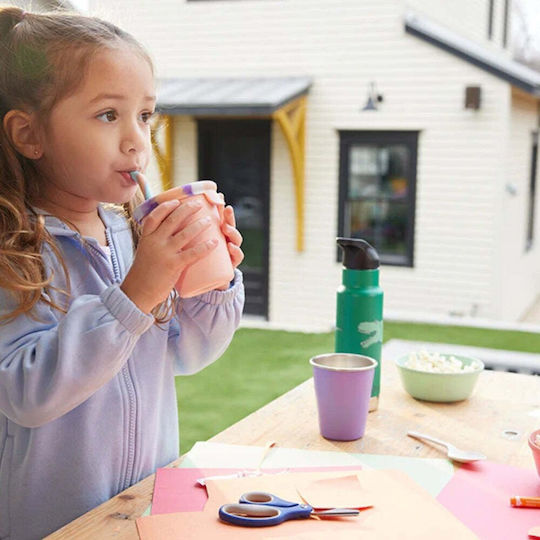 Klean Kanteen Παιδικό Παγούρι με Καλαμάκι Γκρι