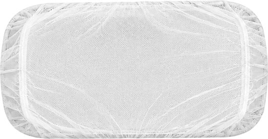 Avizar Baby Bett Mückennetz 140x70x70 cm Verdichtetes Netz 360° Weiß