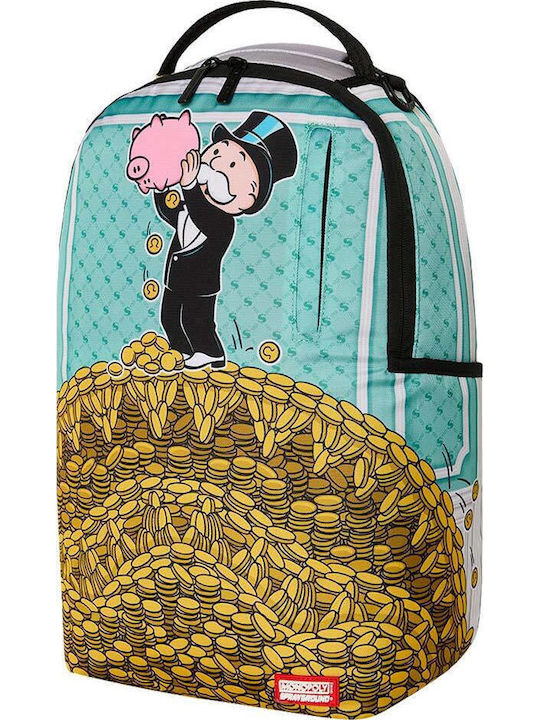 Sprayground Monopoly School Backpack Junior High-High School with Water Bottle Holder Multicolour 29 x 15 x 45cm