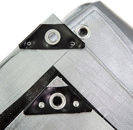 MP Pânză Impermeabilă Rotundă 260gr/m² cu Diametru 3m Greu Gri