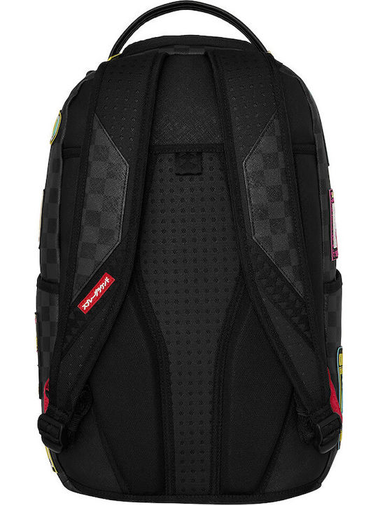 Sprayground Global Mogul Cyber Punk Japan Cities Ученическа Раница с Джоб за Бутилка Черна 29 x 15 x 45см