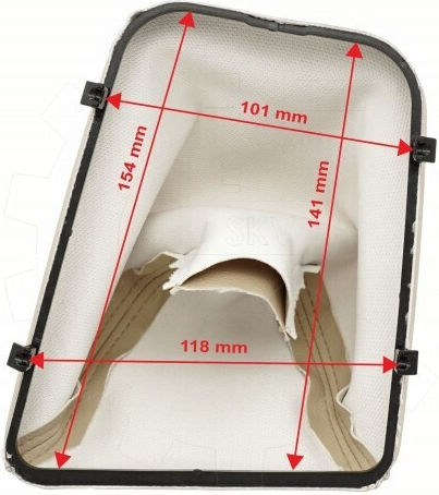 BMW 3 Schicht-Stiefel Schaltknauf Abdeckung Beige Rahmen 25118014118
