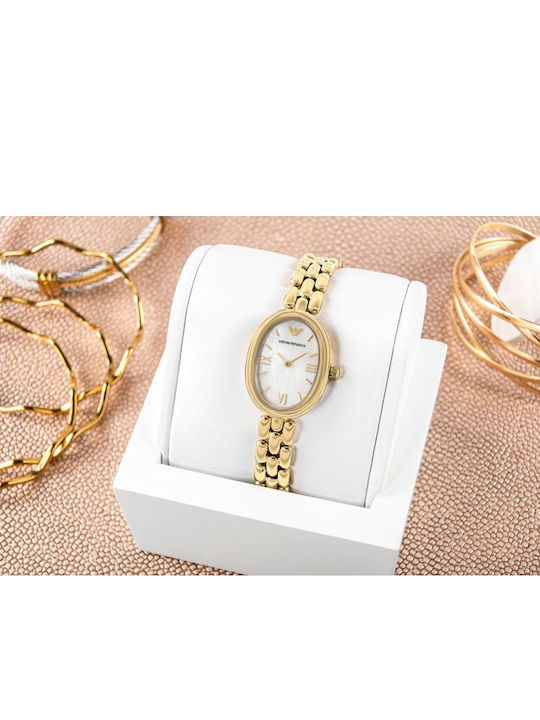Emporio Armani Ceas cu Baterie cu Brățară din Metal Emporio Armani Ceas cu Baterie cu Brățară din Metal