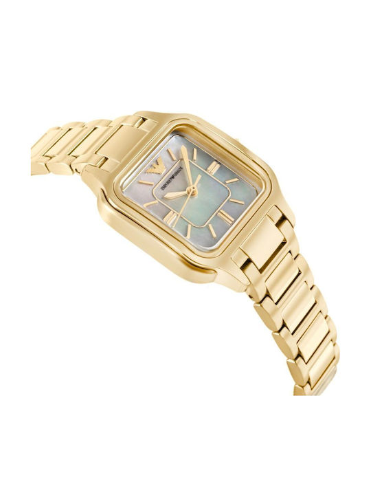 Emporio Armani Women's Battery Watch with Gold Metal Bracelet