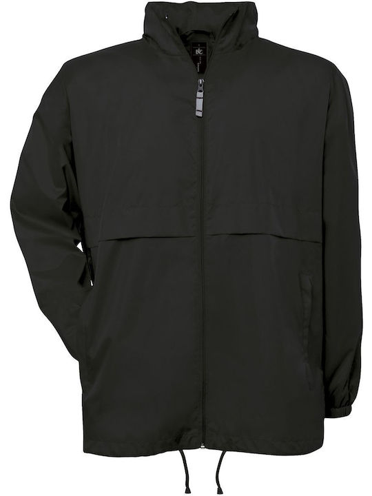 Winddichte Herren Jacke Schwarz