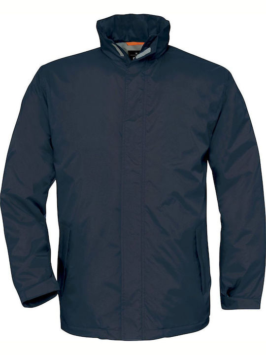 Winter Parka Ocean Shore Marineblau