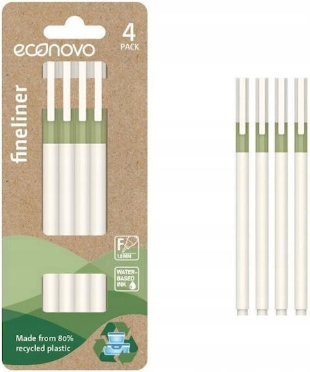 Staples Marker Gestaltung von Weiß-Grünen 0,4mm Set 4 Stücke