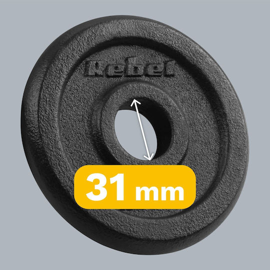 Σετ Δίσκοι Μεταλλικοί 4 x 1.25kg Φ31mm