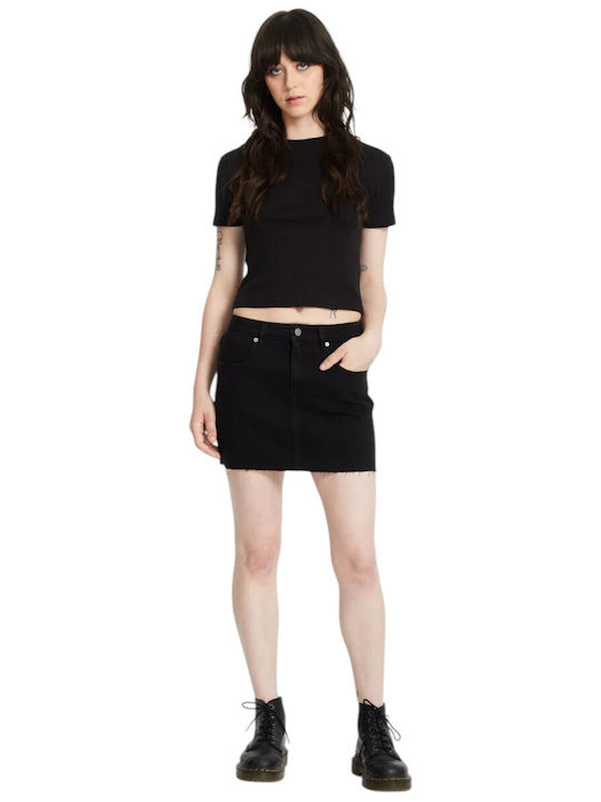 Stone Women's Crop Top Black