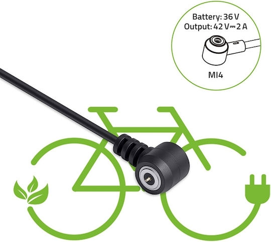 Qoltec Charger Qoltec Electric Bicycle 36v/42v 2a Power Cable