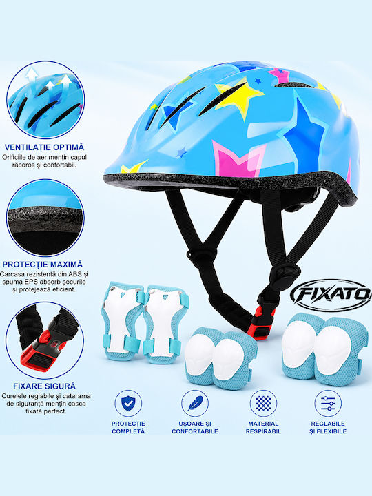 FIXATO Kids Blue Protective Gear Set