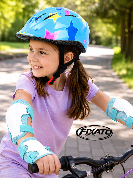 FIXATO Παιδικό Σετ Προστατευτικών για Rollers Μπλε
