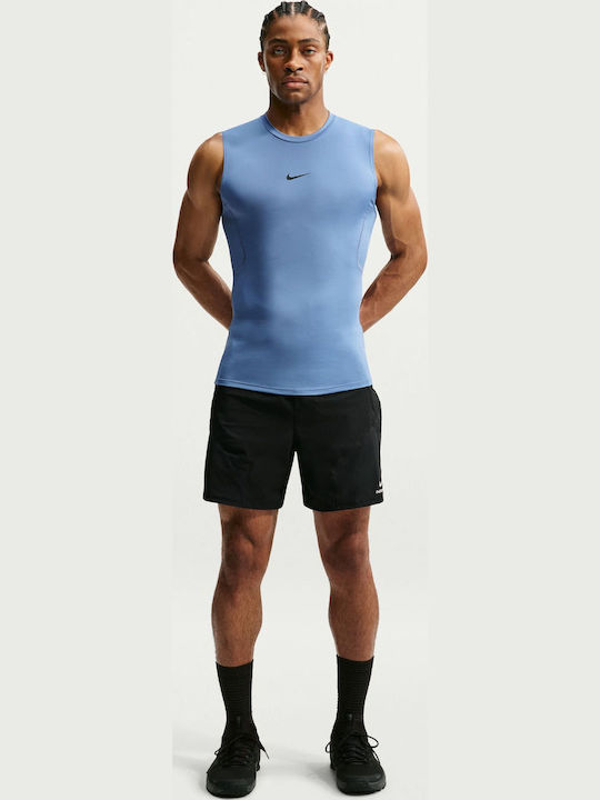 Dri-Fit Sportliche Herrenbluse Indigo Storm / Schwarz