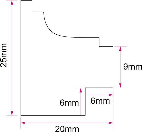 Focus Κορνίζα με Χρυσό Πλαίσιο Πλαστική 30x40 Focus Κορνίζα με Χρυσό Πλαίσιο Πλαστική 30x40