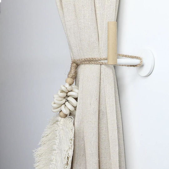 Wall Metal Beige Tiebacks 2 Pieces