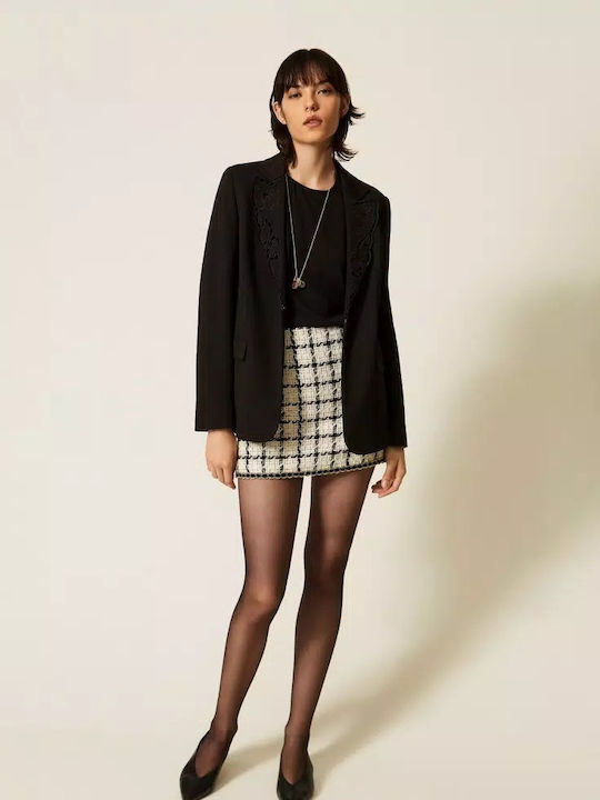 Twinset Sacou Dama Negru Twinset Sacou Dama Negru