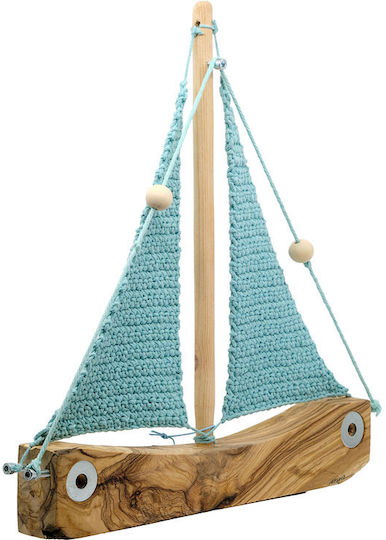 Piteros Boat Wooden Olive Knitted Canvas A07 Veramane 35x30x4/550g