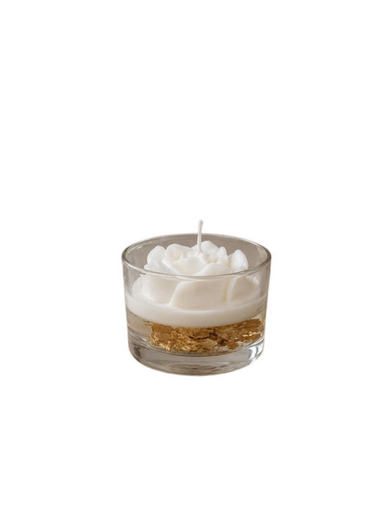Gerakis Aromatic Soy Candle In Jar With Rose Perfume 8.2x5.8cm