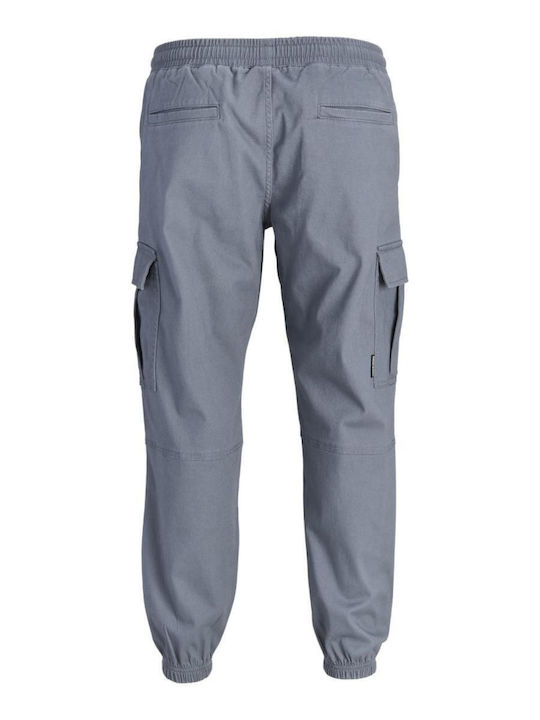 Men's Elastic Grey Cargo Trousers