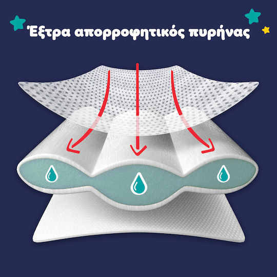Pampers Πάνες Βρακάκι Night Pants No. 6 για 15+kg 19τμχ