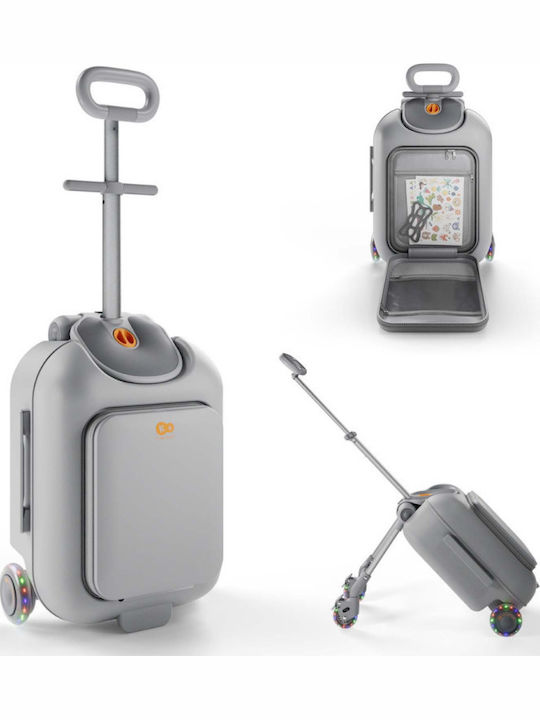 Kinderkraft Valiză de călătorie pentru copii de cabină Grey înălțime 55 cm