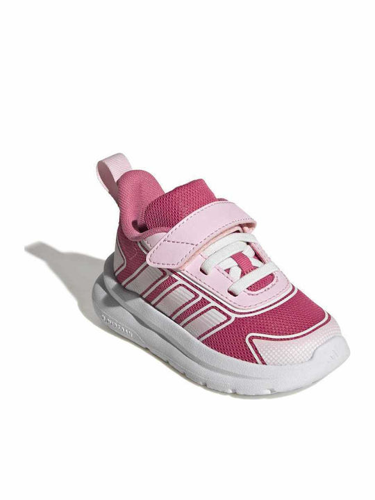 Tensaur Run 4.0 Kinder Sportschuhe Laufen mit Bügel- und Schleifenverschluss Fuchsie