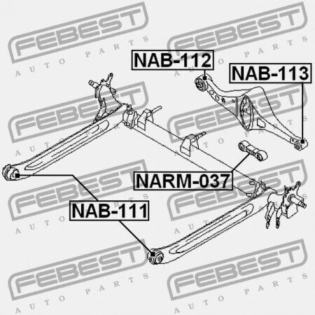 Febest Kuezneto Piso Baras Doku Nissan Primera P12e 2002.01-2007.05 El 55130-av706