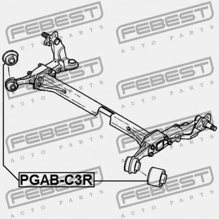 Купе заден мост Citroen C2 2003-2009 5131.c6