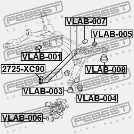 Болт Задна Греда Волво V70 2000-2008 9157576