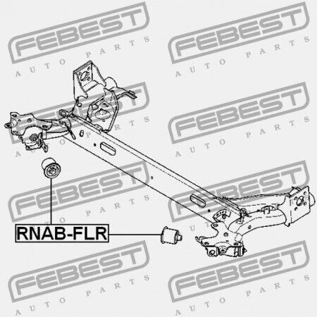 Febest Kuezneto Hinten Querstrebe Renault Fluence 2010