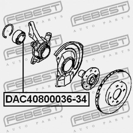 Rulmenți De Butuc Față Mitsubishi Lancer Mirage Cj-cp 1995.08-2000.08 Jpn Mb303865