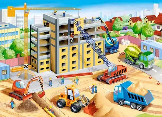 Детски Пъзел Big Construction Site 60 Части Castorland