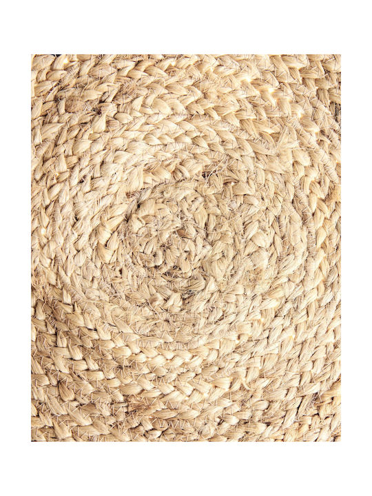 Beliani Marts Round White Rug Φ200cm