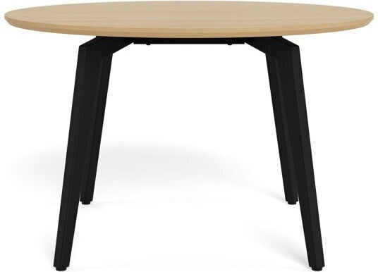 Norsica 923 Round Extendable Dining Room Table Black 75x75cm