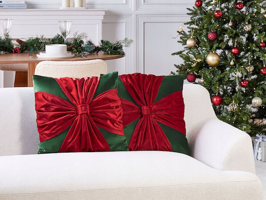Beliani Red Cushion 45x45cm