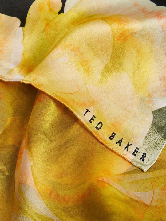 Ted Baker Дамско Копринено Шал Черен