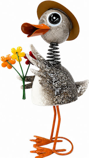 Decorative Duck Made of Metal 17.5x14.5x36cm