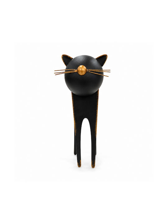 Dekorative Katze aus Metall 13,5x10x31cm